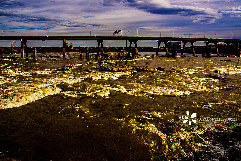 詹姆斯河急流图片素材