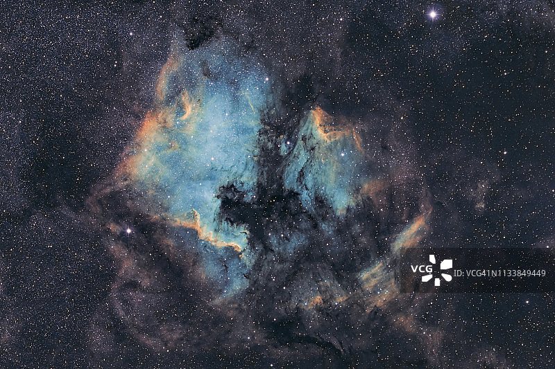 北美星云和鹈鹕星云图片素材