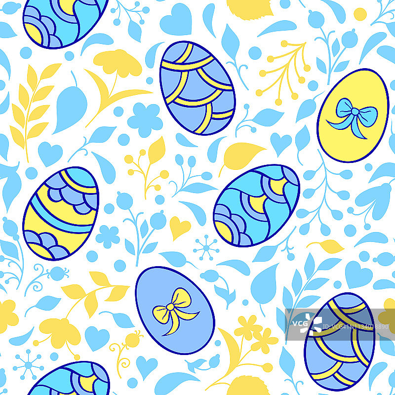复活节彩蛋图案图片素材
