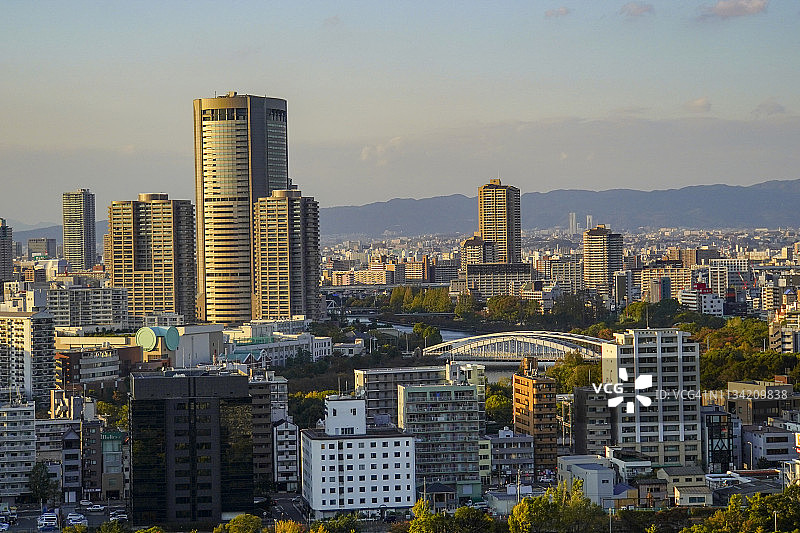 日本大阪城市景观图片素材
