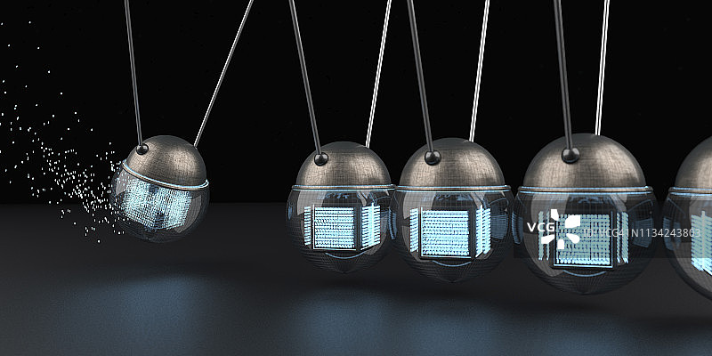 牛顿摆中的数据图片素材