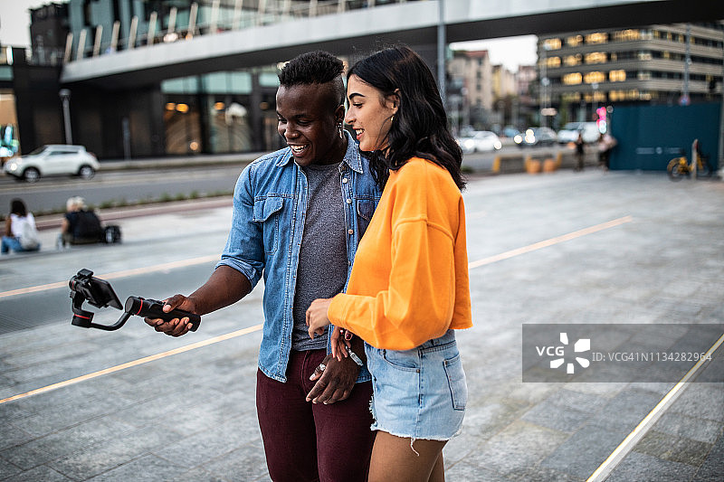 米兰的视频博主图片素材