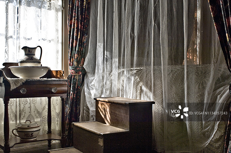 乡村风格的卧室图片素材