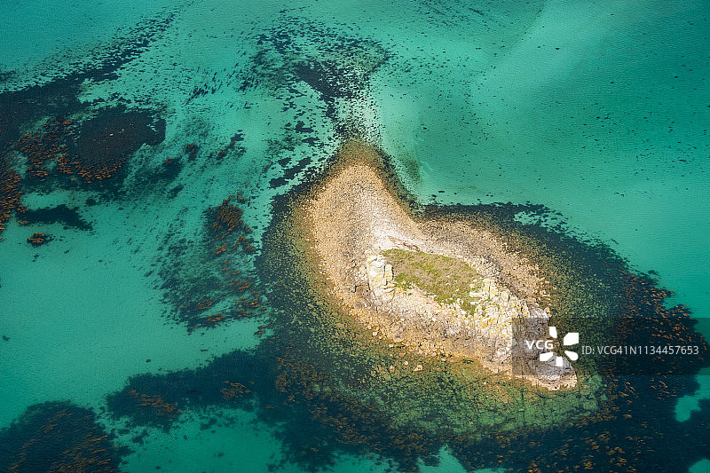 英国，锡利群岛鸟瞰图图片素材