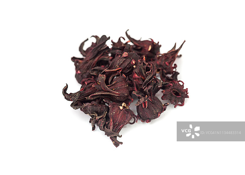 分离的干燥洛神花图片素材