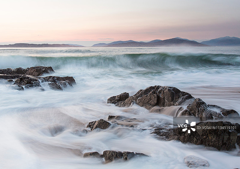 苏格兰哈里斯岛塔兰赛岛的声音图片素材