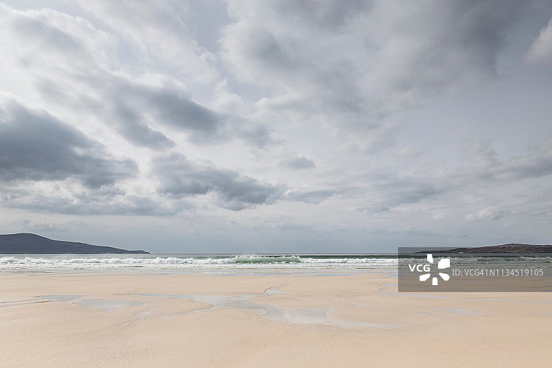 哈里斯岛塔兰赛海峡的特拉伊格伊尔图片素材