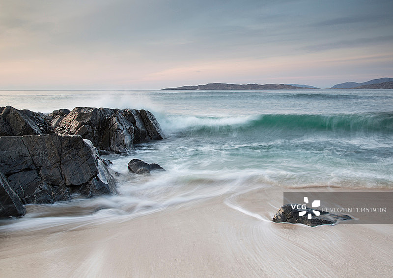 苏格兰哈里斯岛塔兰赛岛的声音图片素材