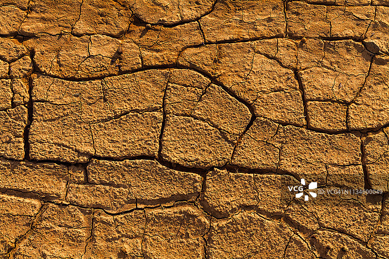 沙漠中龟裂的地面图片素材