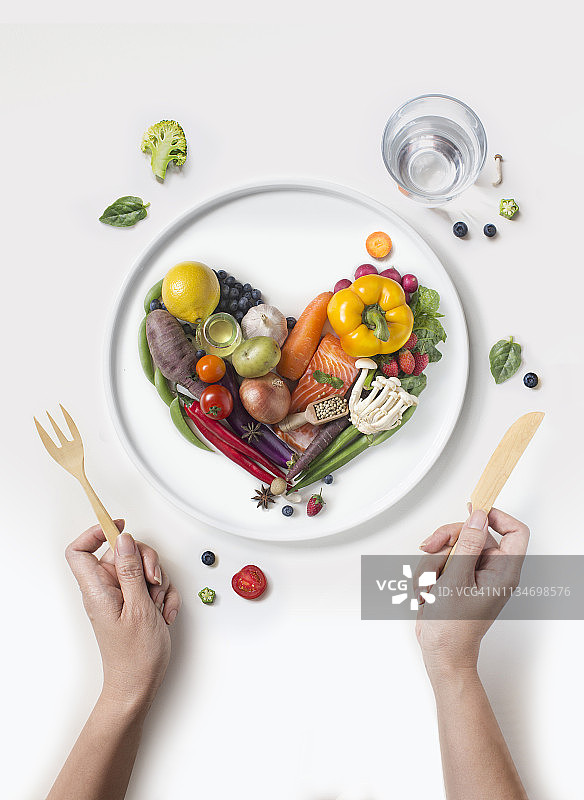 健康饮食纯素食品概念图图片素材