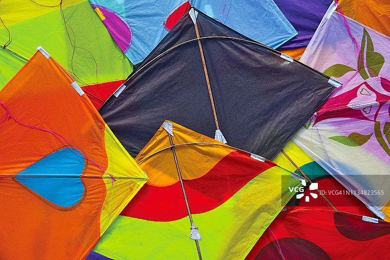 风筝抽象彩色背景图片素材