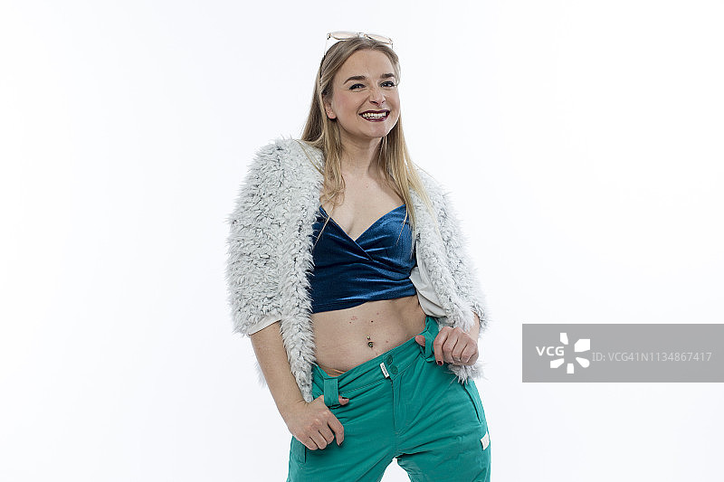 工作室里的女舞者图片素材