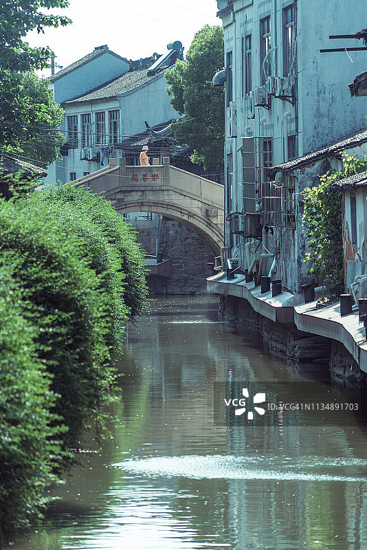 苏州水乡的宁静景色图片素材