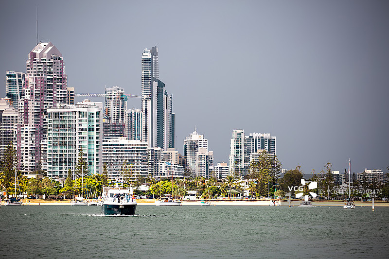 黄金海岸的休闲活动图片素材