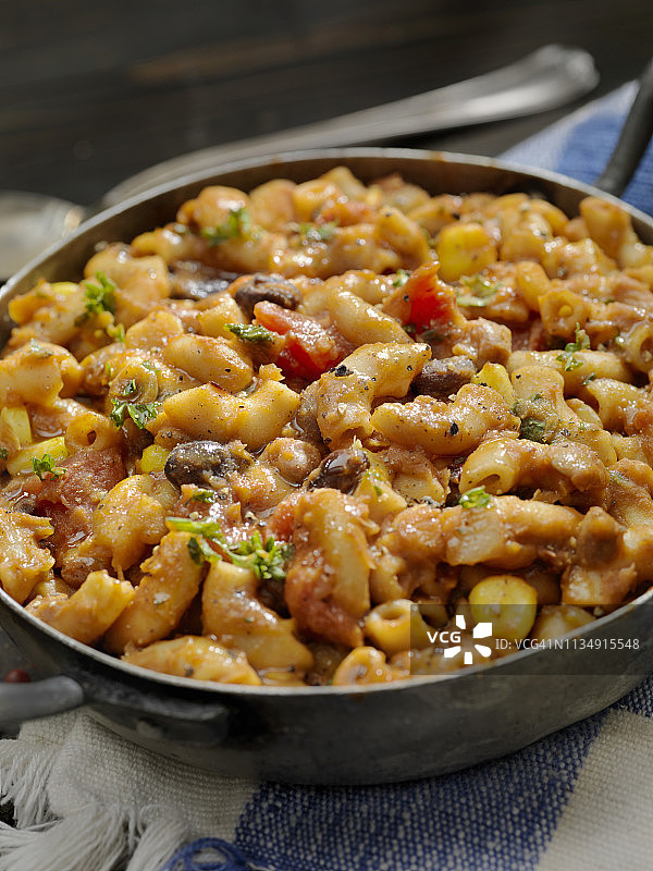 素食辣椒通心粉图片素材