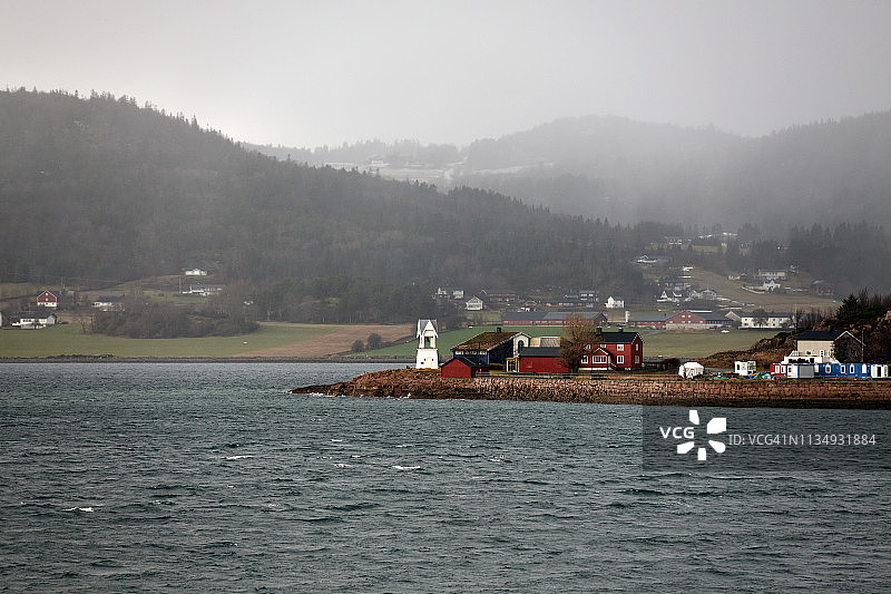 挪威特隆赫姆湾图片素材