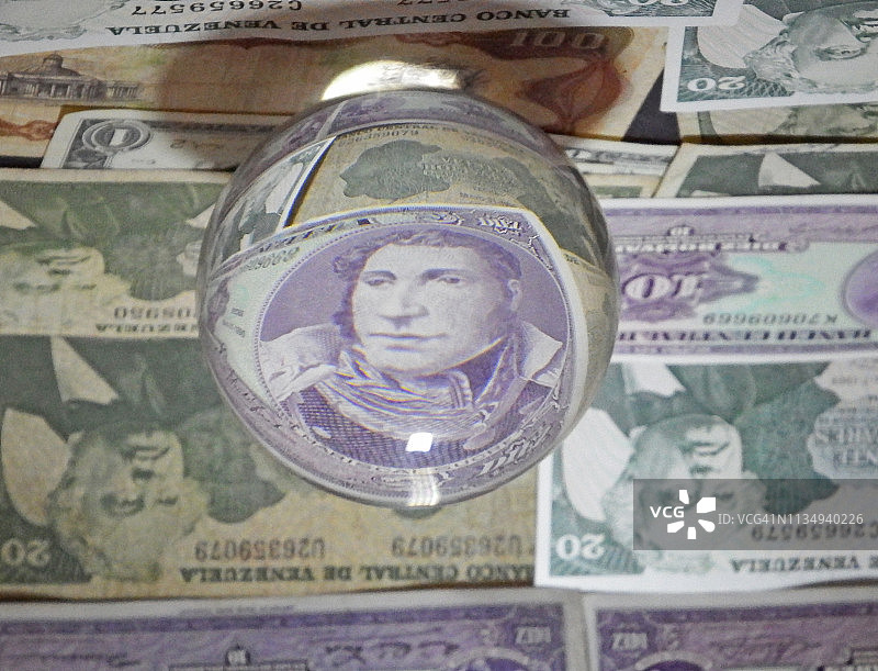 委内瑞拉纸币图片素材