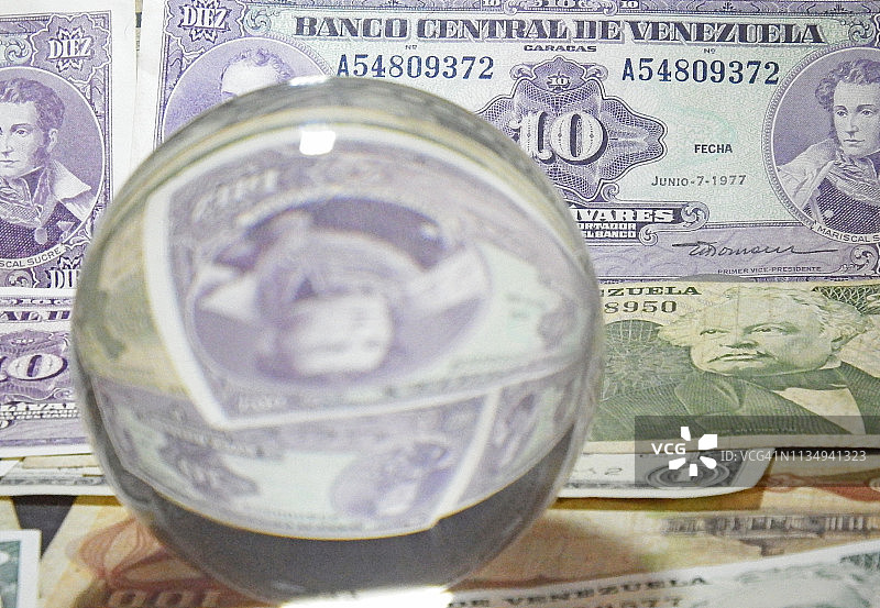 委内瑞拉纸币图片素材