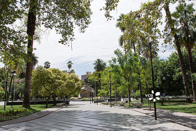 门多萨市圣马丁广场图片素材