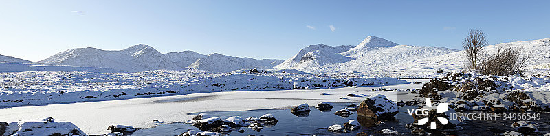 兰诺赫高沼地，苏格兰高地，英国图片素材