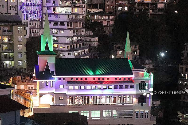 位于艾藻尔的卡特拉东长老会教堂图片素材