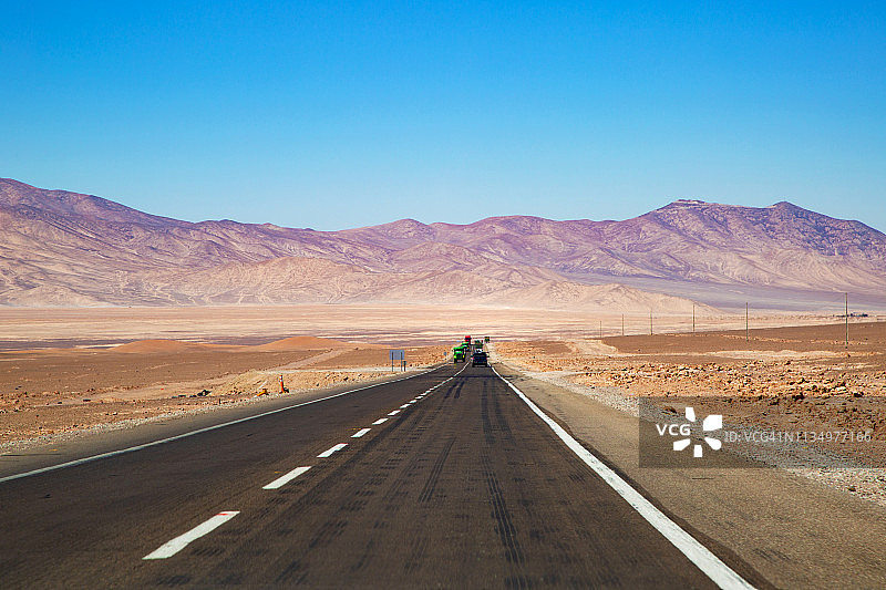 智利道路，5号公路，安托法加斯塔地区，智利图片素材