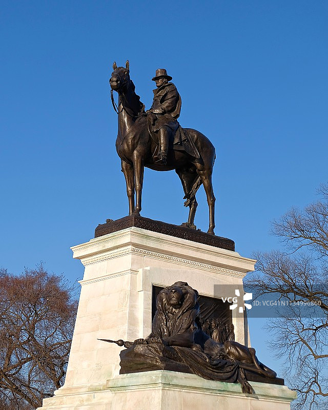 华盛顿特区的尤利西斯·S·格兰特纪念骑马雕像图片素材