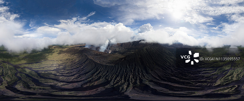 瓦努阿图马鲁姆火山全景图片素材