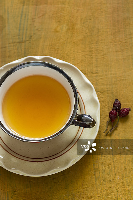 玫瑰果茶一杯图片素材