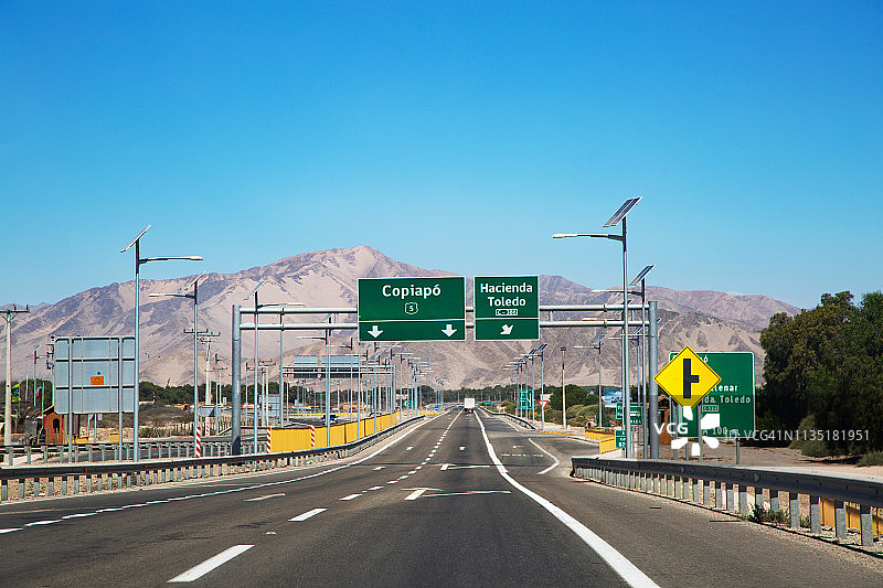 智利泛美公路5号公路图片素材