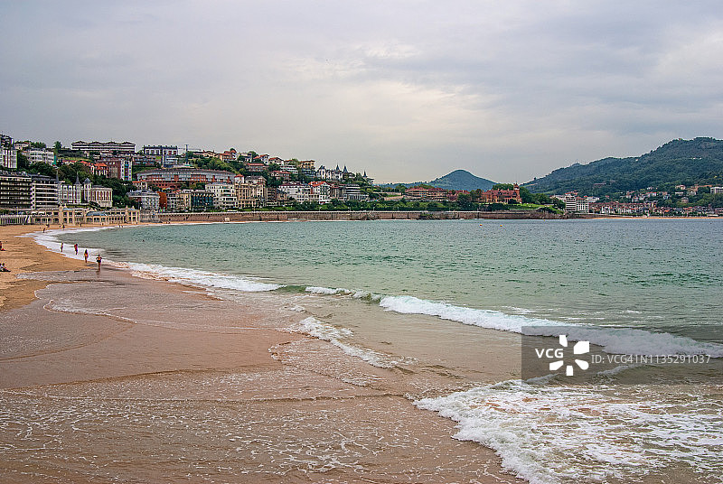 圣塞巴斯蒂安的翁达雷塔海滩图片素材