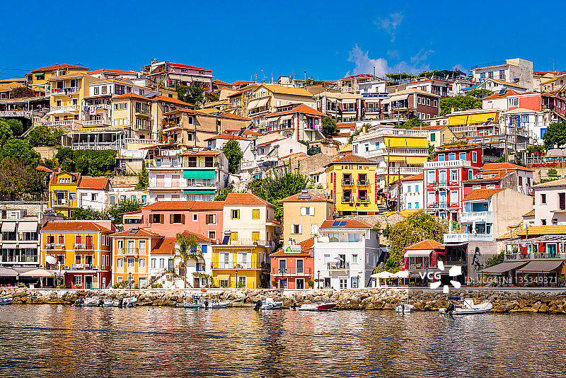 帕尔加镇，普雷韦扎，伊庇鲁斯，希腊图片素材