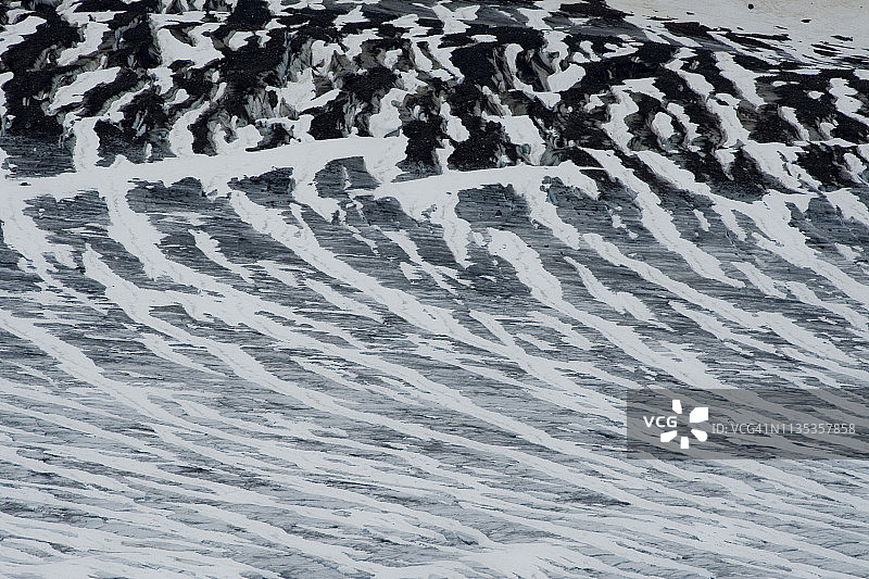三文鱼冰川图片素材