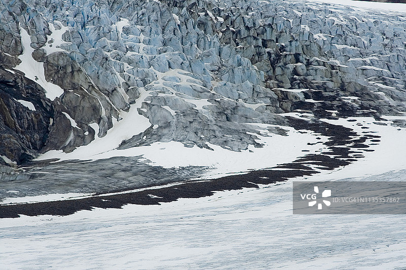 三文鱼冰川图片素材