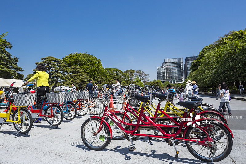 丸之内皇居区域公园自行车图片素材