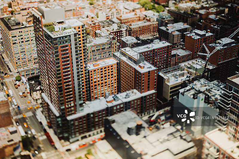 美国纽约曼哈顿鸟瞰图图片素材