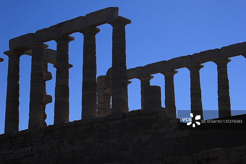 希腊波塞冬神庙图片素材