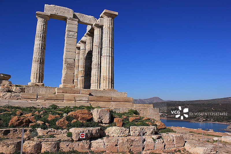 希腊波塞冬神庙图片素材