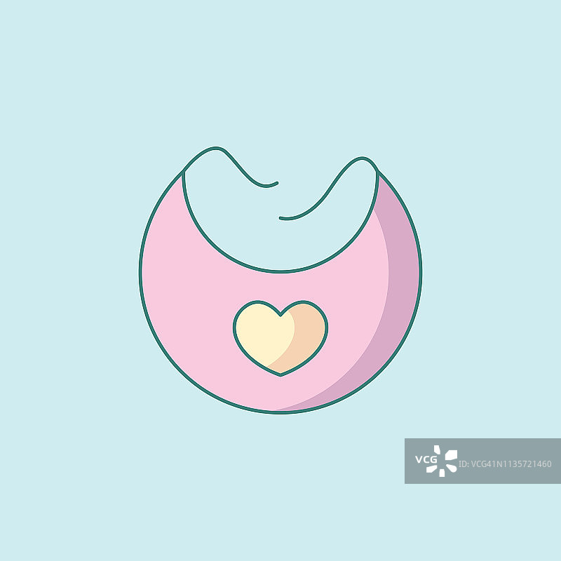 婴儿围兜图片素材