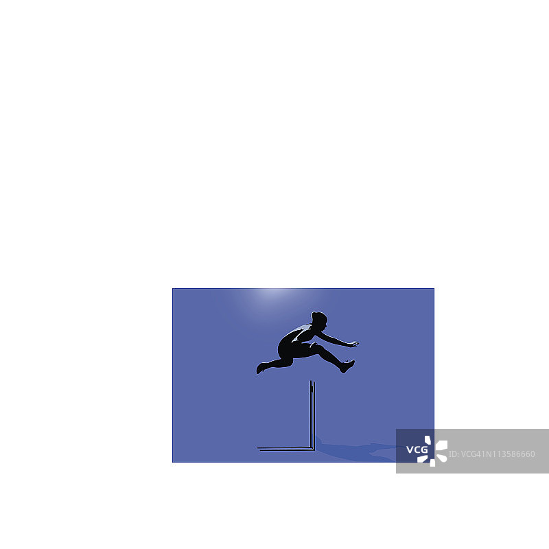 田径跨栏图片素材