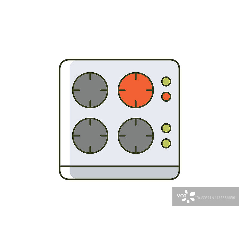 燃气灶图标图片素材