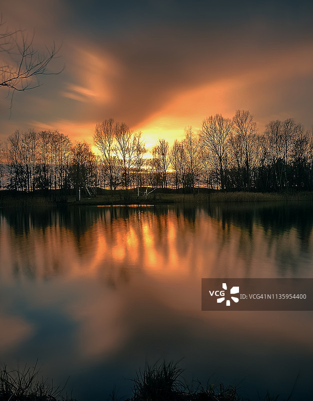 美丽晴天下的柏林城市风光图片素材