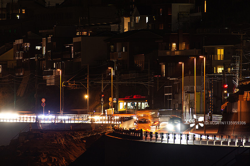 日本镰仓太平洋沿岸公路图片素材