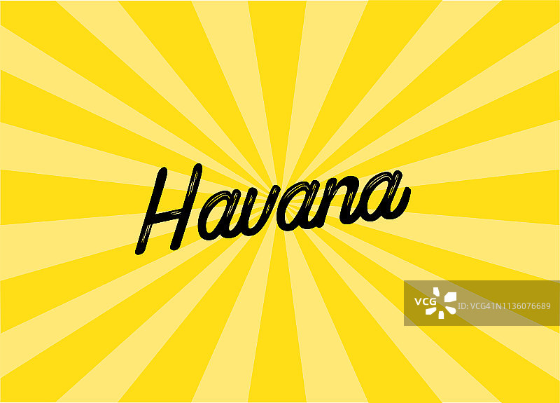 哈瓦那字母设计图片素材
