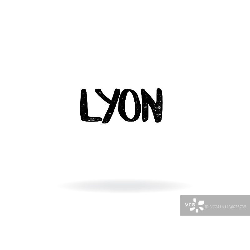 里昂字体设计图片素材
