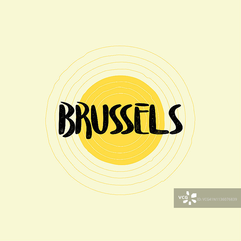 布鲁塞尔字体设计图片素材