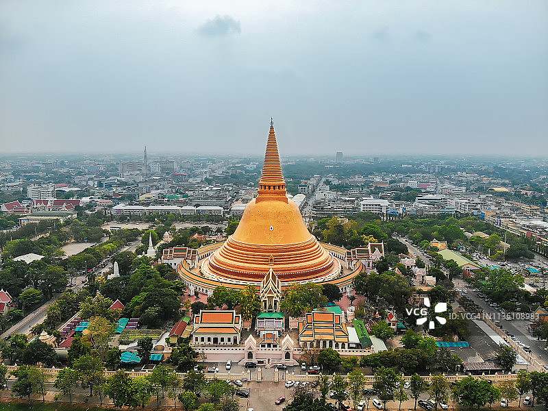 泰国重要的佛教宗教场所帕巴统佛塔图片素材
