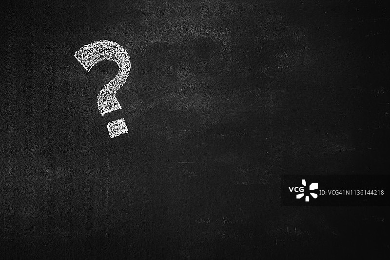 粉笔黑板画 - 问号图片素材