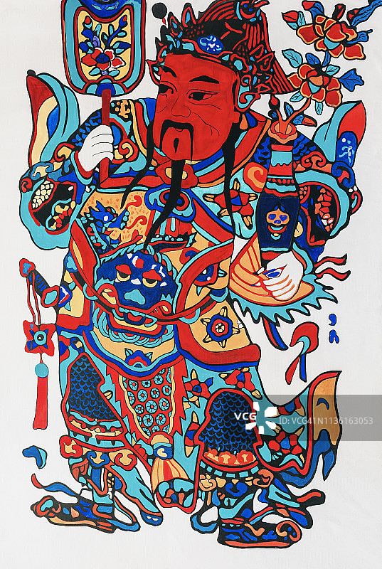 中国传统门神装饰图片素材