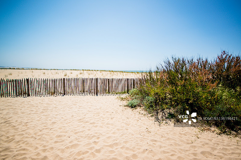 法国阿尔卡雄湾的沙丘图片素材